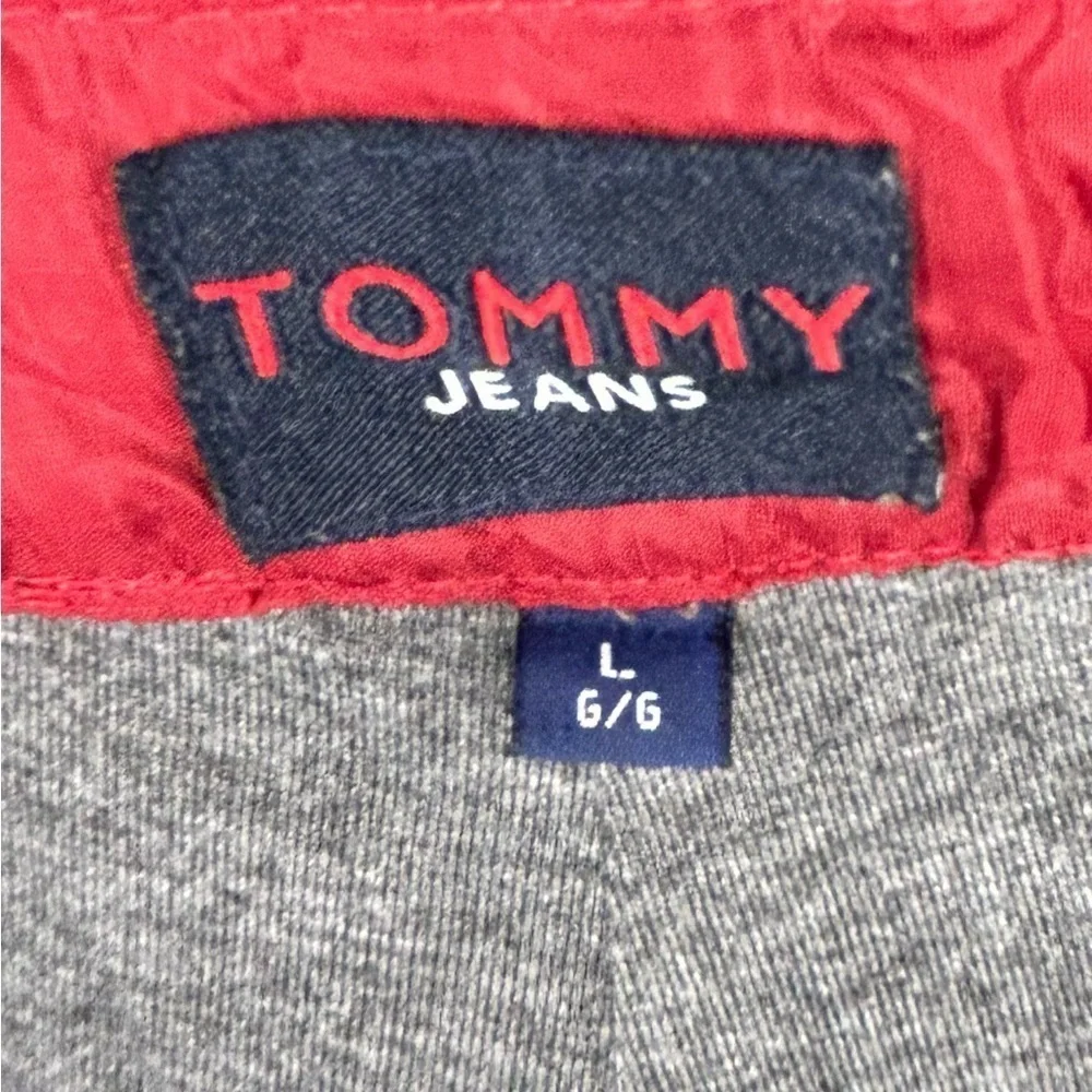 Tommy Jeans Tommy Hilfiger Windbreaker Swishy Track Pants Size Large Sporty 90’s